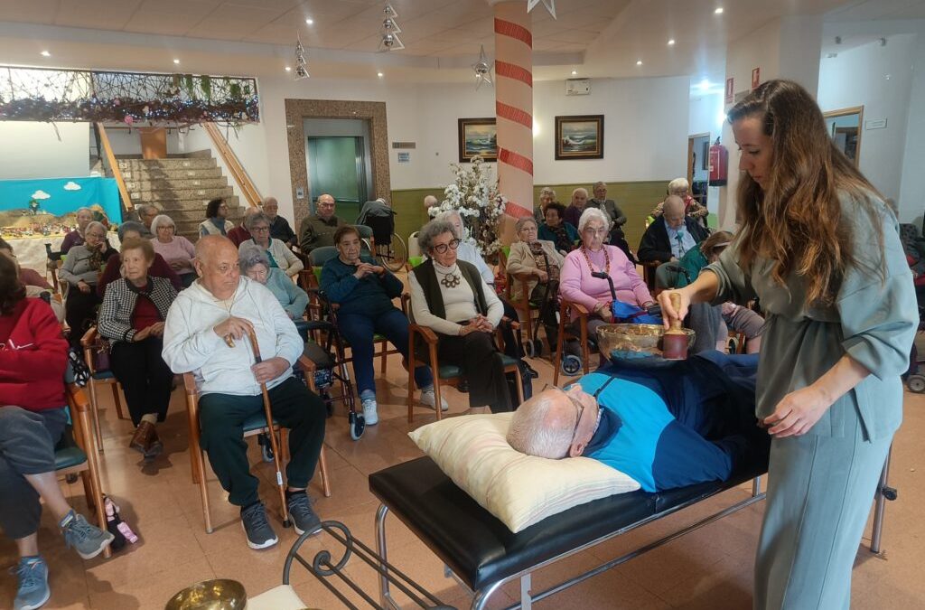 Sesión de cuencos tibetanos.
